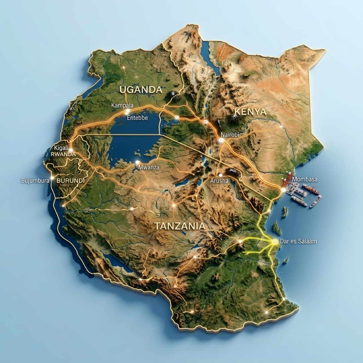 Interactive map of Segecha Group operations in East Africa